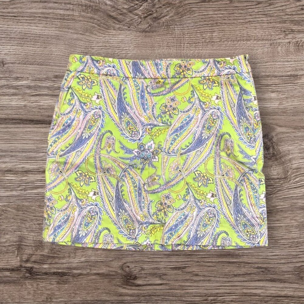 Ralph Lauren Golf Vintage 90s Paisley Skort Pink Green Preppy Women’s 8 Coastal